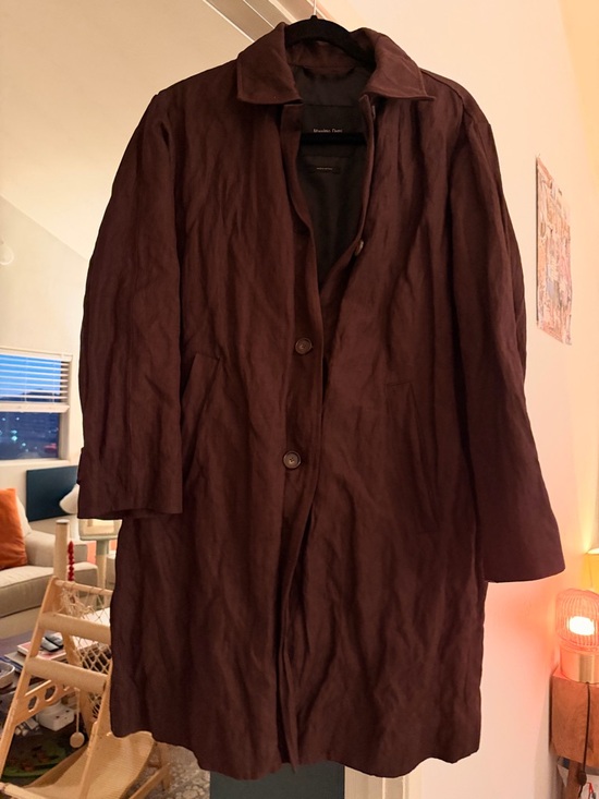Massimo Dutti Jackets & Blazers - Massimo Dutti Dark Brown Men's Trench Coat